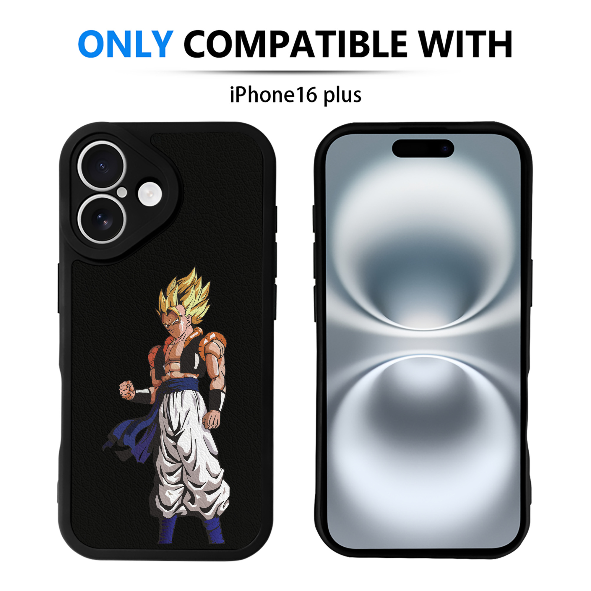 （画像用） ドラゴンボール DRAGON BALL 【iPhone 16シリーズ対応】シリコンスマホケース（レザー調） 材質：シリコン